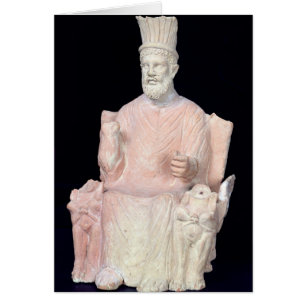 Baal Hammon seated on his throne
