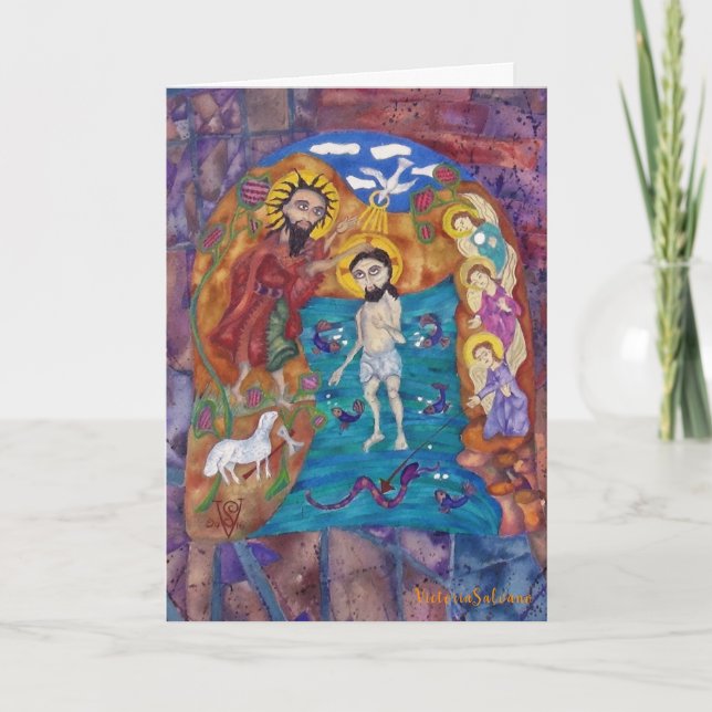 BAAPTISM IN BILBAO --Folded Holiday Card (Front)