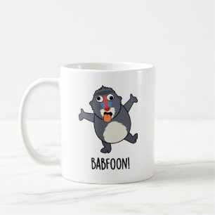 Bab-foon Funny Baffoon Baboon Pun  Coffee Mug
