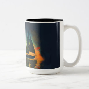 Baba 35 Sailboat Two-Tone Coffee Mug