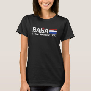 Baba A Real American Hero Vintage Father's Day T-Shirt