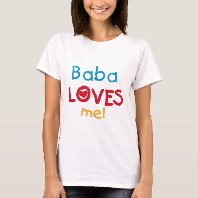 Baba aime mes t-shirts et cadeaux (Devant)