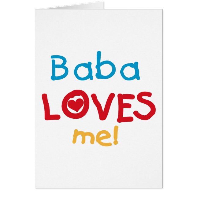 Baba aime mes t-shirts et cadeaux (Devant)