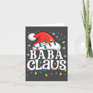 Baba Claus Funny Xmas Christmas Grandma Holiday St Card
