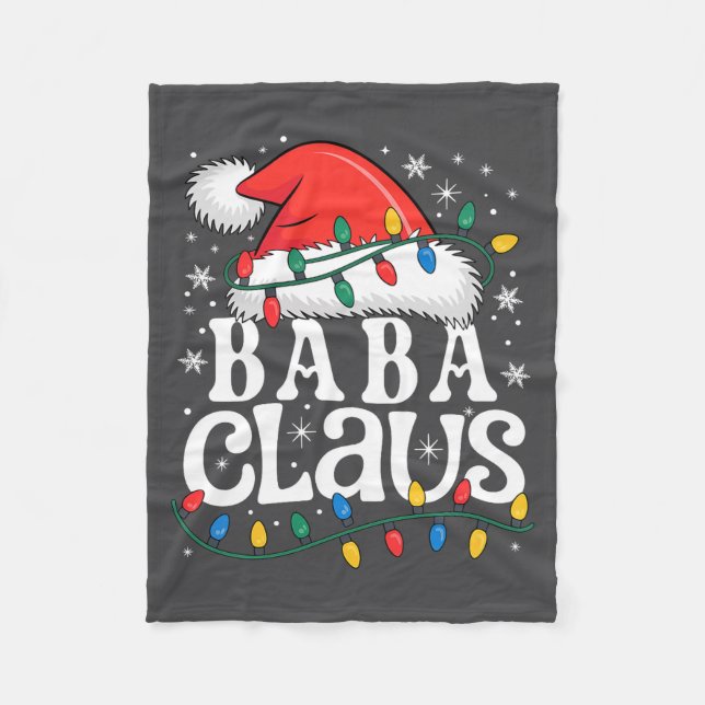 Baba Claus Funny Xmas Christmas Grandma Holiday St Fleece Blanket (Front)