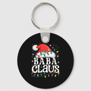 Baba Claus Funny Xmas Christmas Grandma Holiday St Keychain