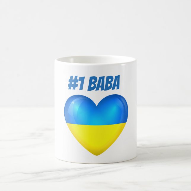 Baba de la tasse #1 de coeur de drapeau de (Centre)