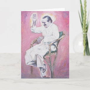 Baba de Meher riant, CARTE (message vide)