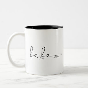 Baba établie   Baba Cadeau Mug à café à deux tons