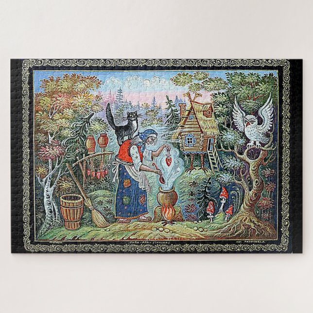 BABA JAGA RUSSIAN FOLKLORE JIGSAW PUZZLE (Horizontal)
