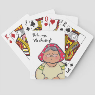 Baba Says Ukrainian Folk Art Playing Cards
