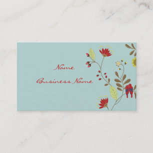 Babados Parrots profile/DIY background colour Business Card