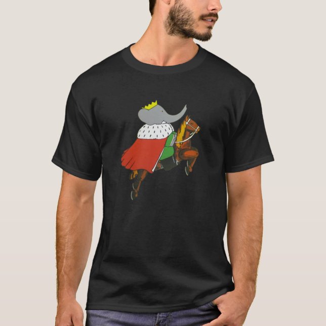 Babar sur un cheval Classique T-shirt (Devant)