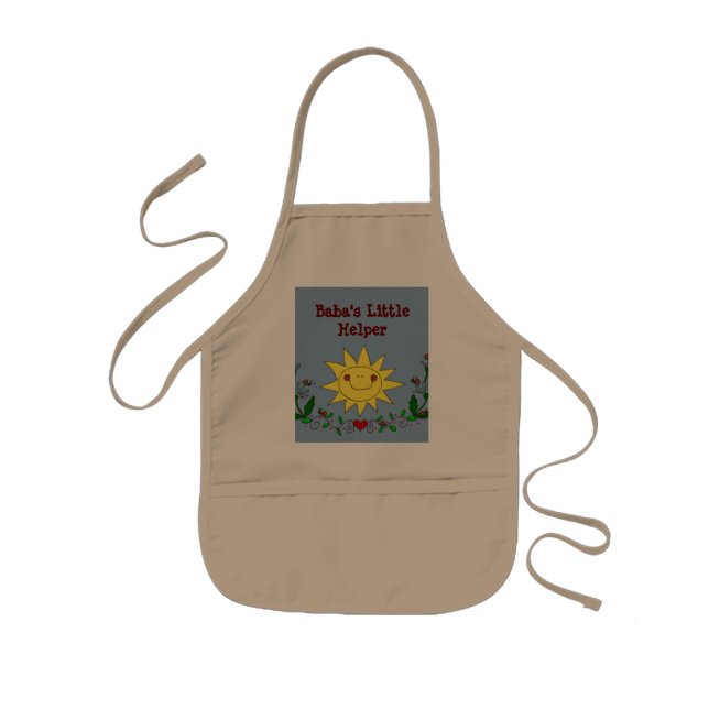 Baba's Little Helper Kids Apron (Front)