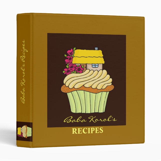 Baba's Recipes Binder (Front/Spine)