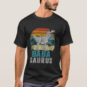 Babasaurus T Rex Dinosaur Baba Saurus Father s Day T-Shirt