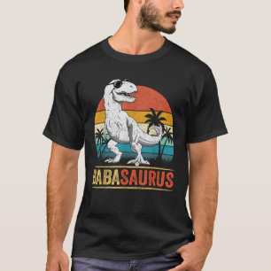 Babasaurus T rex Dinosaur Funny Baba Saurus Family T-Shirt