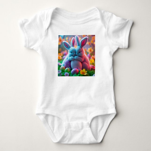 babay easter baby bodysuit (Front)