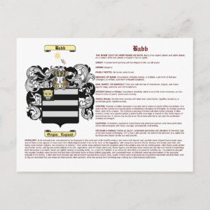 Babb (meaning) postcard