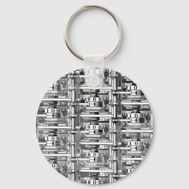 Babbage Difference Engine Keychain (Front)