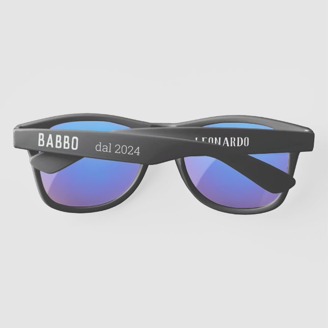 Babbo-  dal 2024 - personalized black Sunglasses (Back)