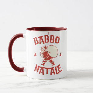 Babbo Natale Italian Santa Renna Merry Christmas Mug