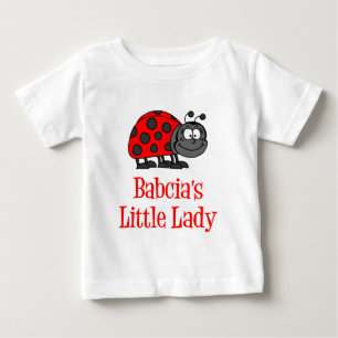 Babcia's Little Lady Baby T-Shirt