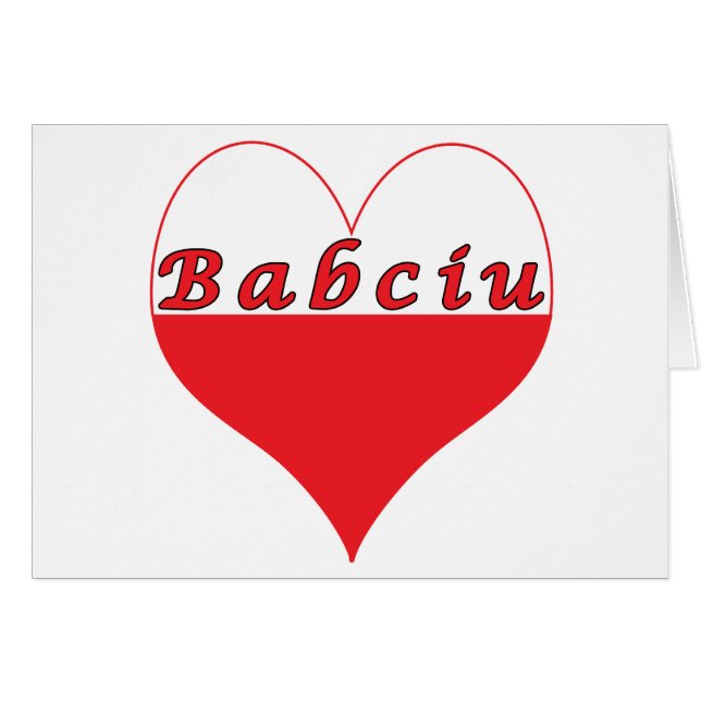 Babciu Polish Heart (Front Horizontal)