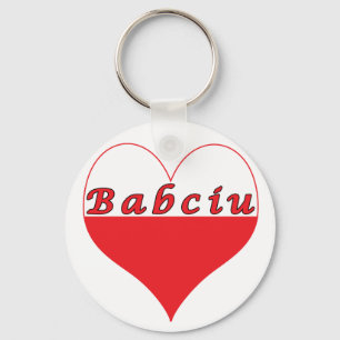 Babciu Polish Heart Keychain