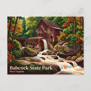 Babcock State Park USA Postcard