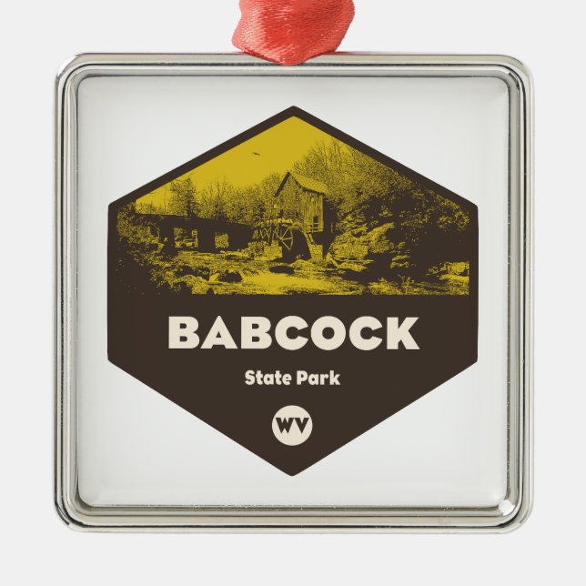 Babcock State Park West Virginia Metal Ornament (Front)