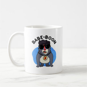 Babe-boon Funny Animal Monkey Baboon Pun  Coffee Mug