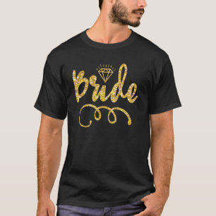 Babe Bride Trendy Retro Bride Squad Tribe Wedding  T-Shirt
