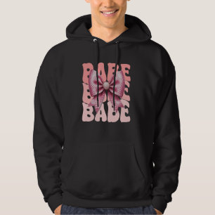 Babe Coquette Bow Pink Cute Grandma Mother's Day Hoodie