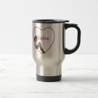 Babe Glitter Heart Candy Redhead Girl Design