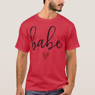 Babe Heart Vintage Bride Bridesmaid Bachelorette P T-Shirt