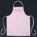 BABE Statement Apron – Cook Cute, Serve Confidence<br><div class="desc">Bring bold personality into the kitchen with the BABE Statement Apron. Featuring clean, modern typography and playful confidence, this apron is perfect for cooking, baking, grilling, crafting, or hosting in style. Whether you’re a home chef, entertainer, or creative maker, this apron keeps clothes protected while serving serious attitude. It also...</div>