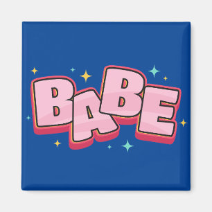 Babe text design magnet