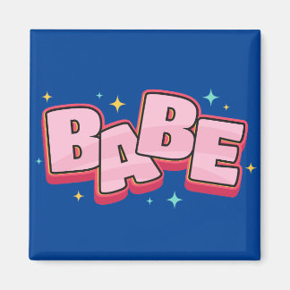 Babe text design magnet