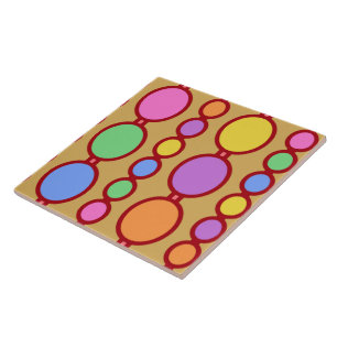 Babes Beads Bright Red Tile