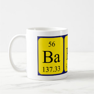 Babet periodic table name mug