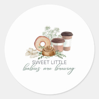 Babies are Brewing Classic Round Sticker