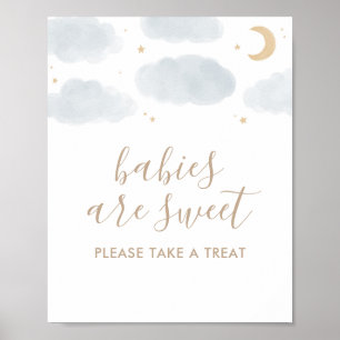 Babies Are Sweet Please Take a Treat Baby Shower Poster