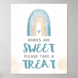 Babies Are Sweet Please Take a Treat Rainbow Sign