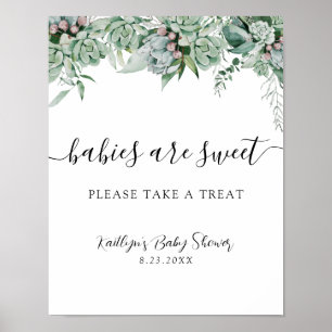 Babies are sweet Please Take a Treat Sign