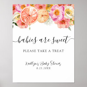 Babies are sweet Please Take a Treat Sign