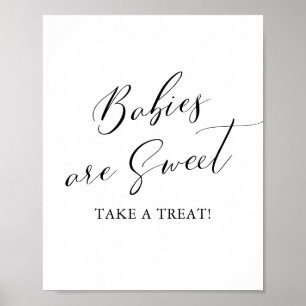 Babies are Sweet Take a Treat Baby Shower Sign