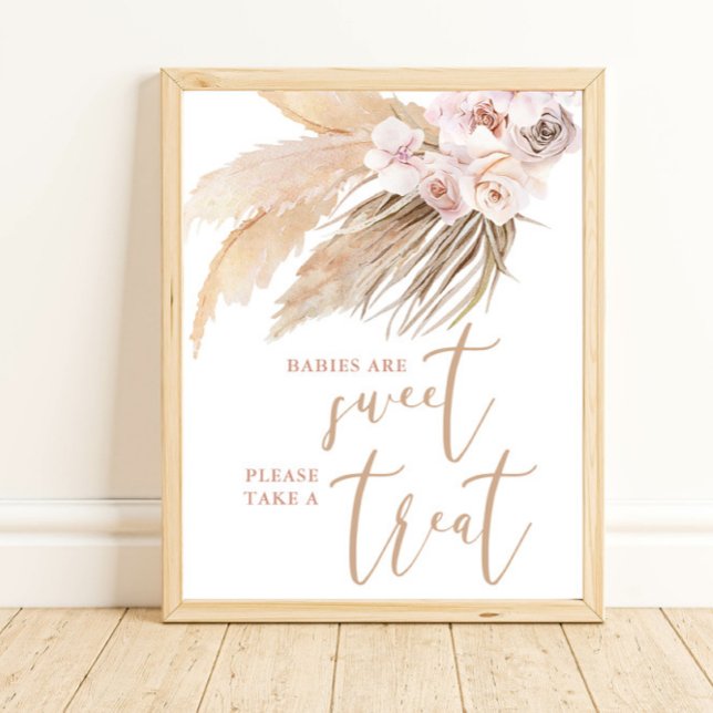 Babies are Sweet take a treat pampas grass sign (Creator Uploaded)