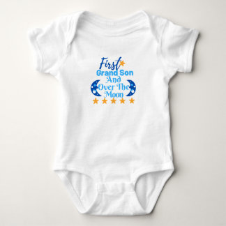 Babies' Bodysuit -First Grandson Print Body Suit