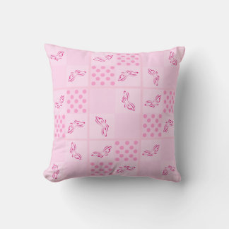 Babies: Butterflies Pink (PS9) - Throw Pillow